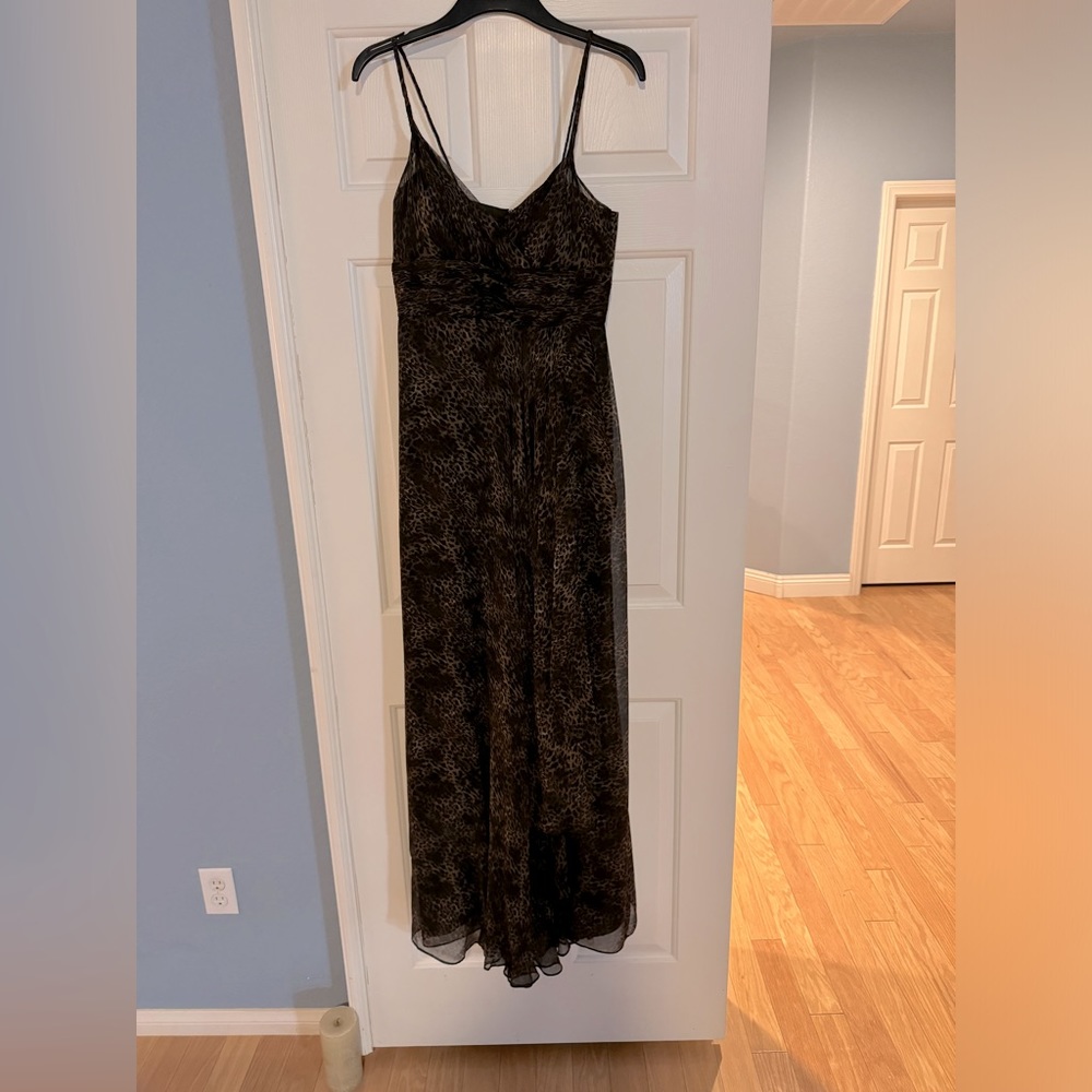 Rickie freeman Teri Jon Leopard Print Dress